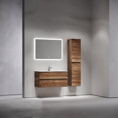 Тумба под раковину Sancos Urban 100 см подвесная дуб чарльстон (UR100ECH) - фото 8