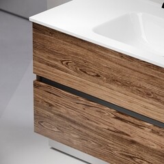 Тумба под раковину Sancos Urban 100 см подвесная дуб чарльстон (UR100ECH) - фото 3