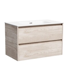 Тумба под раковину Sancos Libra 80 см подвесная дуб галифакс натуральный (LB80EG) - фото 1