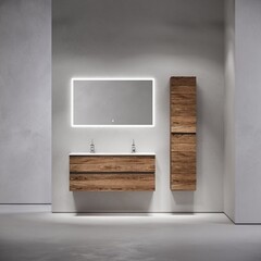 Тумба под раковину Sancos Urban 120 см подвесная дуб чарльстон (UR120-2ECH) - фото 9