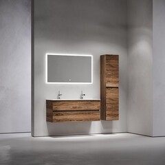 Тумба под раковину Sancos Urban 120 см подвесная дуб чарльстон (UR120-2ECH) - фото 10