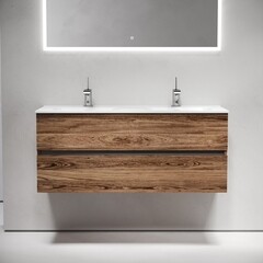 Тумба под раковину Sancos Urban 120 см подвесная дуб чарльстон (UR120-2ECH) - фото 8