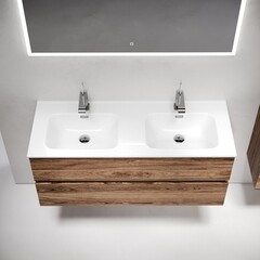 Тумба под раковину Sancos Urban 120 см подвесная дуб чарльстон (UR120-2ECH) - фото 5