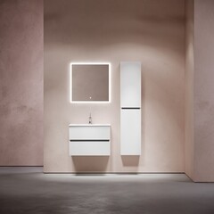 Тумба под раковину Sancos Urban 70 см подвесная белая (UR70W) - фото 8