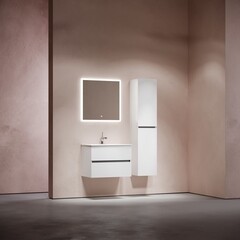 Тумба под раковину Sancos Urban 70 см подвесная белая (UR70W) - фото 9