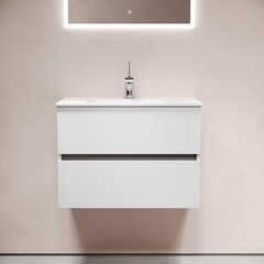 Тумба под раковину Sancos Urban 70 см подвесная белая (UR70W) - фото 6