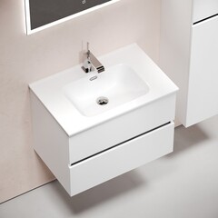 Тумба под раковину Sancos Urban 70 см подвесная белая (UR70W) - фото 7