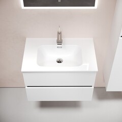 Тумба под раковину Sancos Urban 70 см подвесная белая (UR70W) - фото 4