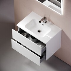 Тумба под раковину Sancos Urban 70 см подвесная белая (UR70W) - фото 5