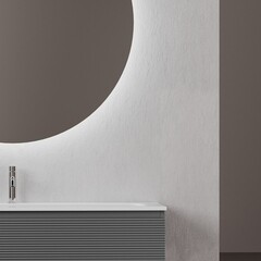 Тумба под раковину Sancos Folk 120 см подвесная grey soft (FL120GS) - фото 12