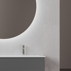 Тумба под раковину Sancos Folk 120 см подвесная grey soft (FL120GS) - фото 5