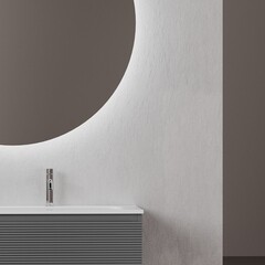 Тумба под раковину Sancos Folk 100 см подвесная правая grey soft (FL100RGS) - фото 3