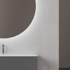 Тумба под раковину Sancos Folk 100 см подвесная grey soft (FL100GS) - фото 2