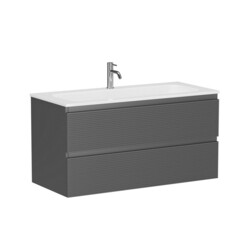 Тумба под раковину Sancos Folk 100 см подвесная grey soft (FL100GS) - фото 1