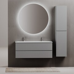 Тумба под раковину Sancos Folk 120 см подвесная ergraut soft (FL120ES) - фото 20