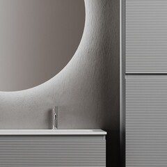 Тумба под раковину Sancos Folk 120 см подвесная ergraut soft (FL120ES) - фото 21