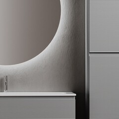 Тумба под раковину Sancos Folk 120 см подвесная ergraut soft (FL120ES) - фото 19