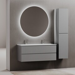 Тумба под раковину Sancos Folk 120 см подвесная ergraut soft (FL120ES) - фото 17