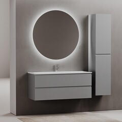 Тумба под раковину Sancos Folk 120 см подвесная ergraut soft (FL120ES) - фото 18