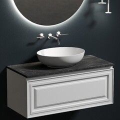 Тумба под раковину Sancos Very 100 см подвесная bianco (VR100W) - фото 3