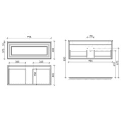 Тумба под раковину Sancos Very 100 см подвесная beige soft (VR100CE) - фото 2