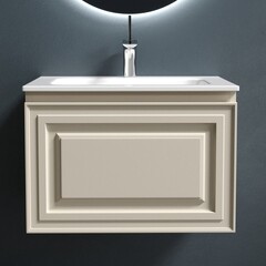 Тумба под раковину Sancos Very 60 см подвесная beige soft (VR60CE) - фото 5