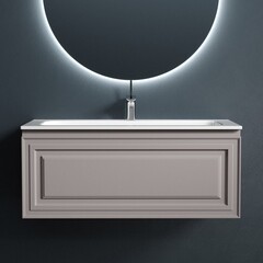 Тумба под раковину Sancos Very 100 см подвесная doha soft (VR100SM) - фото 2
