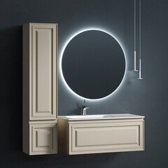 Тумба под раковину Sancos Very 100 см подвесная левая beige soft (VR100LCE) - фото 5