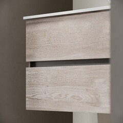 Тумба под раковину Sancos Urban 120 см подвесная дуб галифакс натуральный (UR120-2EG) - фото 4