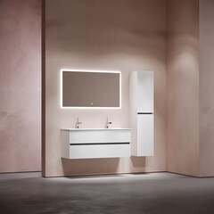 Тумба под раковину Sancos Urban 120 см подвесная белая (UR120-2W) - фото 5