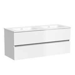 Тумба под раковину Sancos Urban 120 см подвесная белая (UR120-2W) - фото 1