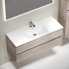 Тумба под раковину Sancos Urban 120 см подвесная дуб галифакс натуральный (UR120-1EG) - фото 7