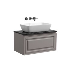 Тумба под раковину Sancos Very 80 см подвесная doha soft (VR80SM) - фото 1