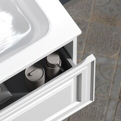 Тумба под раковину Sancos Very 100 см подвесная левая bianco (VR100LW) - фото 3