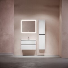 Тумба под раковину Sancos Urban 80 см подвесная белая (UR80W) - фото 10