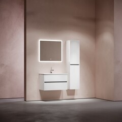 Тумба под раковину Sancos Urban 80 см подвесная белая (UR80W) - фото 9