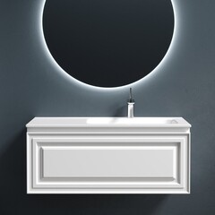 Тумба под раковину Sancos Very 100 см подвесная правая bianco (VR100RW) - фото 4