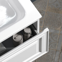 Тумба под раковину Sancos Very 120 см подвесная bianco (VR120W) - фото 5