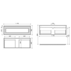 Тумба под раковину Sancos Very 120 см подвесная bianco (VR120W) - фото 2