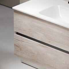 Тумба под раковину Sancos Urban 100 см подвесная дуб галифакс натуральный (UR100EG) - фото 4