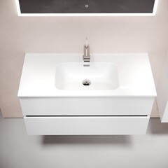 Тумба под раковину Sancos Urban 100 см подвесная белая (UR100W) - фото 6