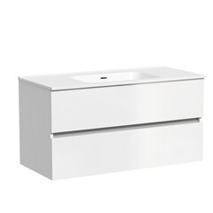 Изображение товара Тумба под раковину Sancos Urban 100 см подвесная белая (UR100W)