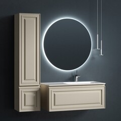 Тумба под раковину Sancos Very 100 см подвесная правая beige soft (VR100RCE) - фото 3