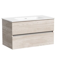 Изображение товара Тумба под раковину Sancos Urban 90 см подвесная дуб галифакс натуральный (UR90EG)