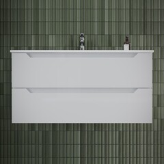 Тумба под раковину Sancos Norma 2.0 100 см подвесная белая (NR2.0100W) - фото 5