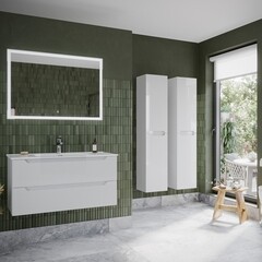 Тумба под раковину Sancos Norma 2.0 100 см подвесная белая (NR2.0100W) - фото 3