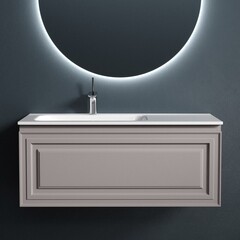 Тумба под раковину Sancos Very 100 см подвесная левая doha soft (VR100LSM) - фото 5