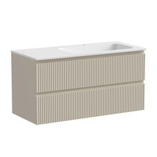 Тумба под раковину Sancos Snob R 100 см подвесная правая beige soft (SNR100RCE)