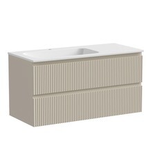 Тумба под раковину Sancos Snob R 100 см подвесная левая beige soft (SNR100LCE)