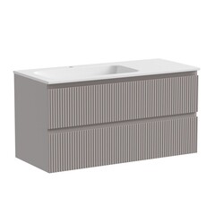 Изображение товара Тумба под раковину Sancos Snob T 100 см подвесная левая doha soft (SNT100LSM)